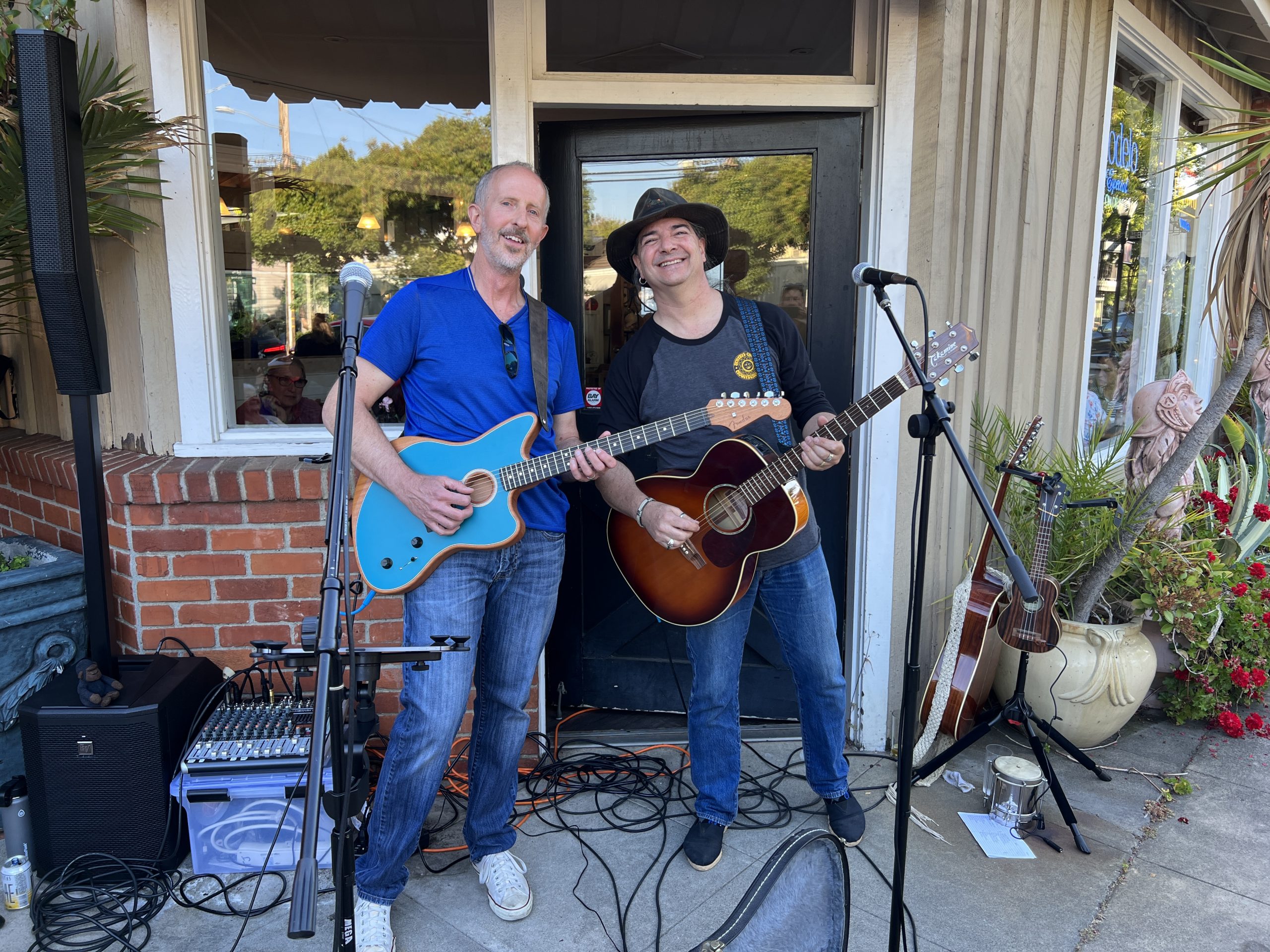Band performing at outdoor venue
